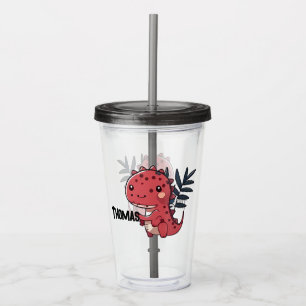 Verre En Acrylique Cute Dinosaur