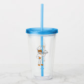 Verre En Acrylique Cute funny tiger chef cartoon illustration (Devant)