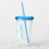 Verre En Acrylique Cute Mouse Plage élégante (Gauche)