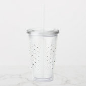 Verre En Acrylique Cute Noir minuscule pois motif élégant clair (Droite)