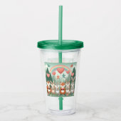 Verre En Acrylique Cute Woodland Creature arc-en-ciel valentine's (Devant)