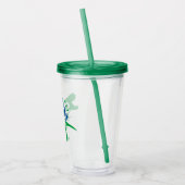 Verre En Acrylique Daddy Saurus T-Rex Silhouette (Gauche)