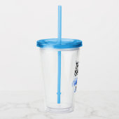 Verre En Acrylique Daddy Shark - Grand Blanc (Droite)