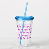Verre En Acrylique Daisy rose (Dos)