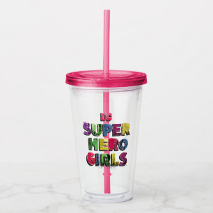 Verre En Acrylique DC Super Hero Girls City Letters