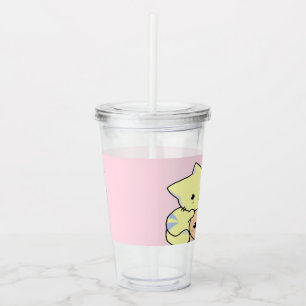 Verre En Acrylique De mignons petits culs roses