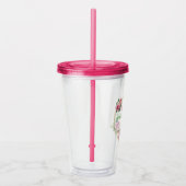 Verre En Acrylique "Delight Yourself in the Lord" Fuchsia Pink (Droite)