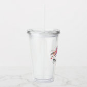 Verre En Acrylique Demoiselle d'honneur Fleurs Personnalisé (Droite)