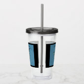 Verre En Acrylique Déplaisant Bat Bat Blanc Visage noir (Droite)