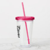 Verre En Acrylique Dernier tour de la mariée (Gauche)