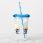 Verre En Acrylique des pingouins qui refroidissent sur une banquise (Gauche)