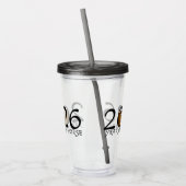 Verre En Acrylique Dessin 2026 Nouvel An chinois du cheval (Gauche)