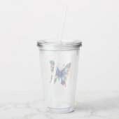 Verre En Acrylique Dessin de papillon (Dos)