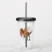 Verre En Acrylique Dilophosaurus dessin animé (Devant)