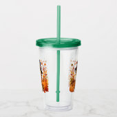 Verre En Acrylique Dinosaur de Thanksgiving mignon (Droite)