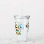 Verre En Acrylique Dinosaur fête d'anniversaire (Devant)