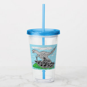 Verre En Acrylique Dinosaure Tyrannosaurus Rex