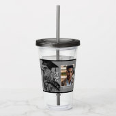 Verre En Acrylique Diplôme Unique Deux Photo Drinkware (Devant)