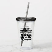 Verre En Acrylique Distrait par Brenda K Davies Livres et Dragons (Dos)