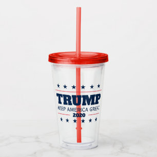 Verre En Acrylique Donald Trump républicain Keep America Great