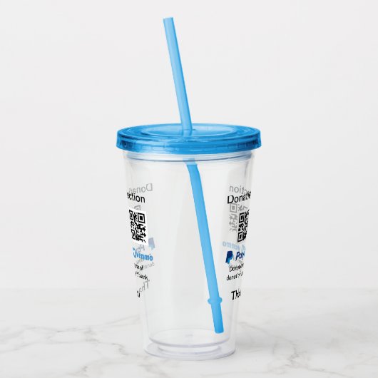 Verre En Acrylique Donation Collection conseil pot ajouter votre q r (Gauche)