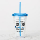 Verre En Acrylique Donation Collection conseil pot ajouter votre q r (Devant)