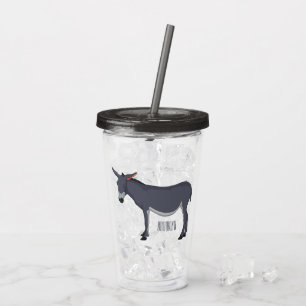 Verre En Acrylique Donkey cartoon