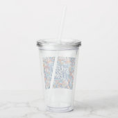 Verre En Acrylique Doodles à main Abstraite (Dos)