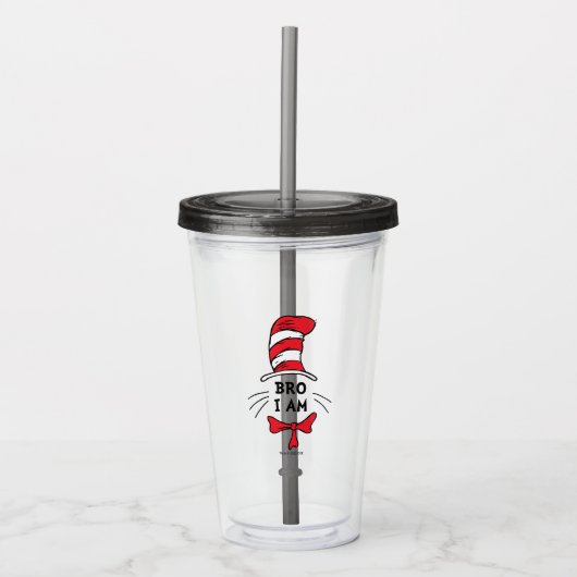 Verre En Acrylique Dr Seuss | Chat dans le Casquette - Frère (Devant)