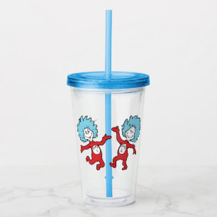 Verre En Acrylique Dr. Seuss Chose 1 et Chose 2 Personnage