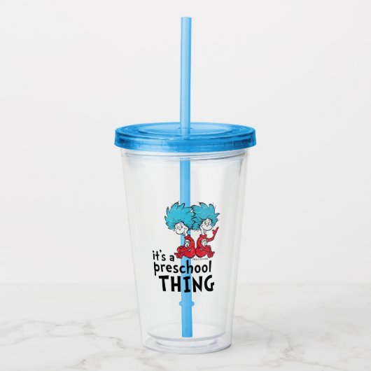 Verre En Acrylique Dr Seuss | Enseignant C'est une chose préscolaire (Devant)