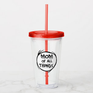 Verre En Acrylique Dr. Seuss Thing One Thing Two - Maman of all Thing