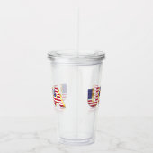 Verre En Acrylique Drapeau américain Acrylique Tumbler USA Patriotiqu (Droite)