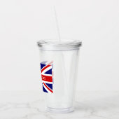 Verre En Acrylique Drapeau britannique d'Union Jack de coutume du (Gauche)