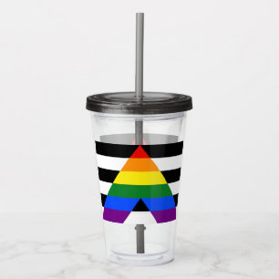 Verre En Acrylique Drapeau d'allié straight de SlipperyJoe lisse arc-