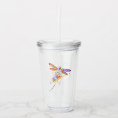 Verre En Acrylique Drapeau de libellule (Devant)