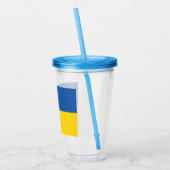 Verre En Acrylique Drapeau d'Ukraine (Gauche)