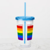 Verre En Acrylique Drapeau Gay pride arc-en-ciel LGBT (Droite)