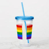 Verre En Acrylique Drapeau Gay pride arc-en-ciel LGBT (Gauche)