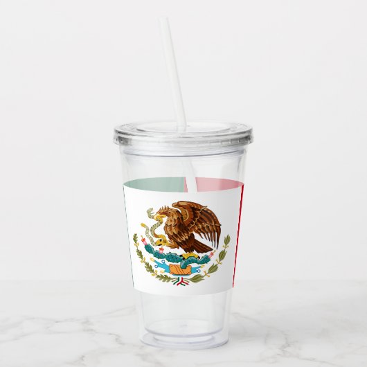 Verre En Acrylique Drapeau mexicain (Gauche)