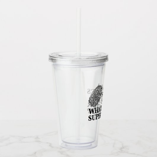 Verre En Acrylique Drôle expert en médecine légale (Droite)