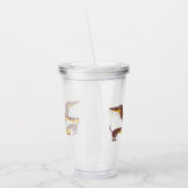 Verre En Acrylique Drôle mignon dachshund pour parent chien long (Gauche)