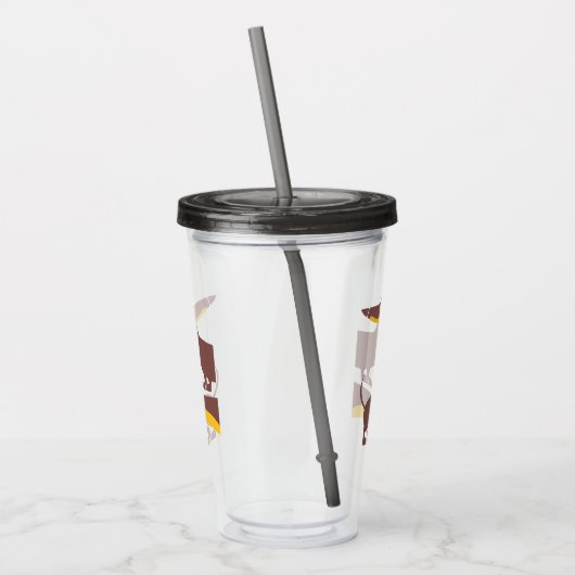 Verre En Acrylique Drôle mignon dachshund pour parent chien long (Gauche)