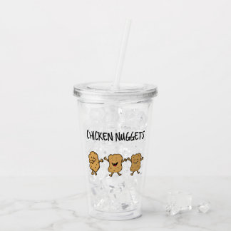 Verre En Acrylique Drôle Nuggets de poulet