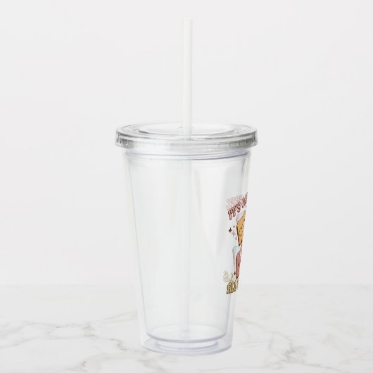 Verre En Acrylique Drôle Rétro C'est bon de sentir tous les sentiment (Droite)