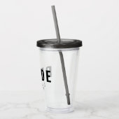 Verre En Acrylique Écriture manuscrite Black Bride moderne personnali (Gauche)