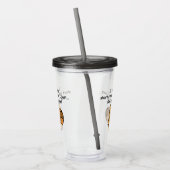 Verre En Acrylique Écureuil à courte attention drôle (Gauche)