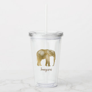 Verre En Acrylique Élégant éléphant