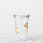 Verre En Acrylique Élégant Mariage Rose or (Gauche)