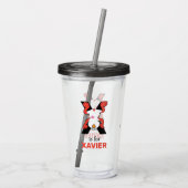 Verre En Acrylique Elmo Alphabet | X Xray (Dos)